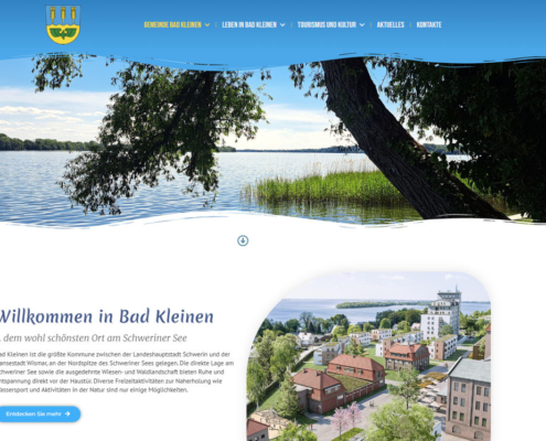 Die Internetseite der Gemeinde Bad Kleinen